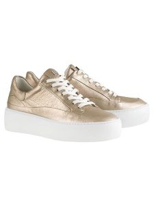 Högl Skórzane sneakersy w kolorze złotym rozmiar: 36. Żółte trampki HÖGL, bez wzorów, bez zapięcia. Za 237,17 zł.