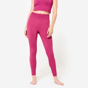 Legginsy do jogi damskie Kimjaly. Czerwone legginsy KIMJALY, bez wzorów, z dzianiny, długie. W wyprzedaży za 99,99 zł.