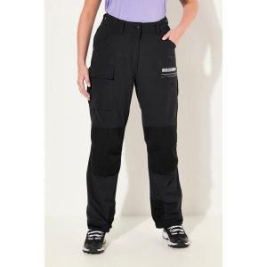 Damskie Hybrydowe spodnie trekkingowe HYPRAR odblaski pasek na rzep. Czarne spodnie dresowe Ulla Popken, plus size, bez wzorów, z bawełny. Za 480,99 zł.