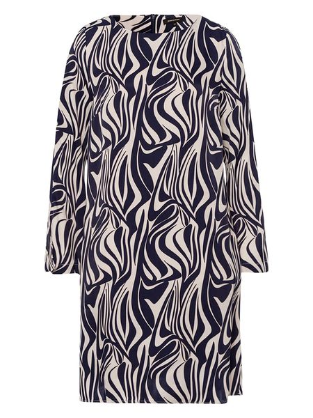 More & More Sukienka w kolorze granatowo-beżowym rozmiar: 34. Brązowe sukienki More & More, na co dzień, s, bez wzorów, z wiskozy, klasyczne, bez kołnierzyka, bez ramiączek, midi, proste. Za 113,36 zł.