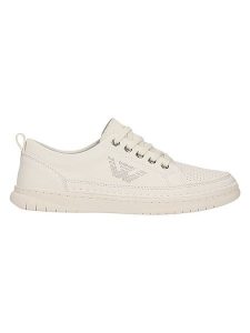 Wojas Skórzane sneakersy w kolorze beżowym rozmiar: 39. Brązowe trampki Wojas, bez wzorów, bez zapięcia. Za 234,95 zł.