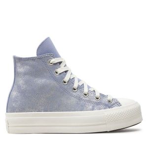 Trampki Converse. Fioletowe trampki Converse, bez wzorów, bez zapięcia. Za 349,99 zł.