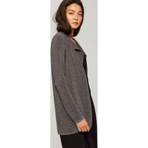 Luźny kardigan - Szary. Szare swetry oversize marki Reserved. W wyprzedaży za 29,99 zł.