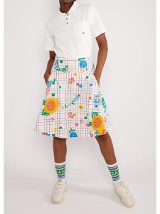 Blutsgeschwister Spódnica "Romance Rules the Worldhappy" w kolorze białym ze wzorem rozmiar: S. Białe spódnice Blutsgeschwister, s, bez wzorów, z bawełny, midi. Za 135,81 zł.