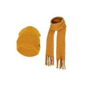 Modny zestaw zimowy damski szalik i czapka jeden rozmiar. Czarne szaliki HEAT KEEPER, na zimę, bez wzorów. Za 185,79 zł.