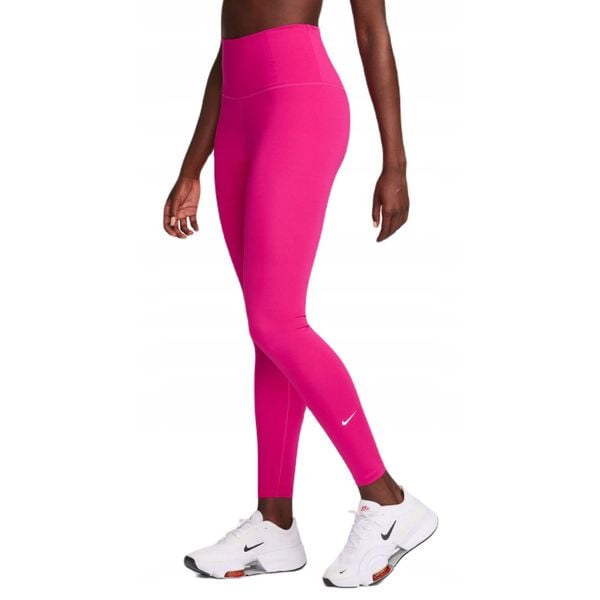 Legginsy Damskie Nike One Dri-fit Mid Rise Tight. Czerwone legginsy Nike, bez wzorów. Za 158,40 zł.