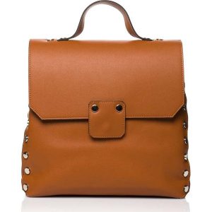 Ruda Elegancka Torebka - Plecak z Metalowymi Nitami. Plecaki marki Molly.pl. Za 139,90 zł.