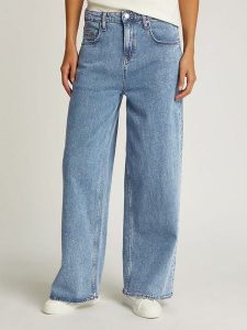TOMMY JEANS Dżinsy - Loose fit - w kolorze błękitnym rozmiar: W32/L32. Niebieskie jeansy Tommy Jeans, z aplikacjami, z jeansu. Za 249,76 zł.