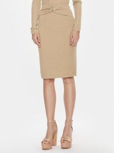 Guess Spódnica mini W4RD81 KAQL2 Beżowy Bodycon Fit. Brązowe spódnice Guess, m, z aplikacjami, mini. Za 339,99 zł.