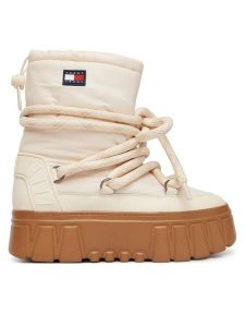 Tommy Jeans Śniegowce Tjw Platform Nylon Snowboot Wl EN0EN03163 Kremowy. Białe buty zimowe Tommy Jeans, z jeansu, bez obcasa, bez zapięcia. Za 649,99 zł.