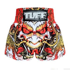 Spodenki treningowe TUFF White Dragon. Białe szorty TUFF, bez wzorów, sportowe. Za 149,00 zł.