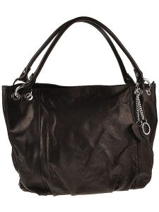 ORE10 Skórzana torebka "Carre" w kolorze czarnym - 45 x 30 x 14 cm rozmiar: onesize. Czarne shopper bag ORE10, bez wzorów, z materiału, bez dodatków. Za 277,36 zł.