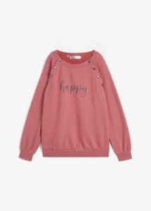 Bluza ciążowa i do karmienia 2w1. Fioletowe bluzy bonprix, bez wzorów, bez kaptura. Za 179,99 zł.