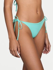 Guess Dół od bikini E6GO27 KF442 Zielony. Zielone bikini Guess, z aplikacjami, z syntetyku. Za 159,99 zł.