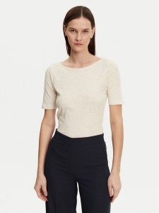 Marc O'Polo Bluzka 502 2261 51399 Beżowy Regular Fit. Brązowe bluzki Marc O'Polo, xs, bez wzorów, z bawełny, bez kołnierzyka, bez ramiączek. Za 109,99 zł.