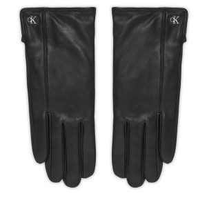 Rękawiczki Damskie Calvin Klein. Czarne rękawiczki Calvin Klein, bez wzorów. Za 349,99 zł.