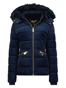 Geographical Norway Kurtka pikowana "Bilove" w kolorze granatowym rozmiar: XXL. Niebieskie kurtki Geographical Norway, xxl, bez wzorów, bez kaptura. Za 259,13 zł.