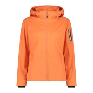 Kurtka damska turystyczna CMP 39A5016. Brązowe kurtki CMP, l, bez wzorów, z softshellu, z kapturem. Za 340,00 zł.