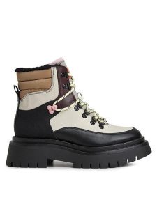 Pepe Jeans Trzewiki PLS50499 Beżowy. Brązowe botki Pepe Jeans, bez wzorów, z jeansu, bez obcasa, na płaskiej podeszwie, bez zapięcia. Za 579,99 zł.