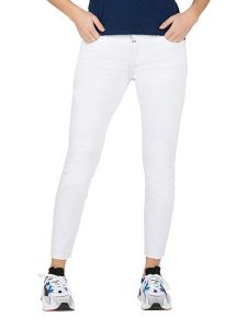 Timezone Dżinsy - Slim fit - w kolorze białym rozmiar: W30. Białe jeansy Timezone, z aplikacjami. Za 171,28 zł.