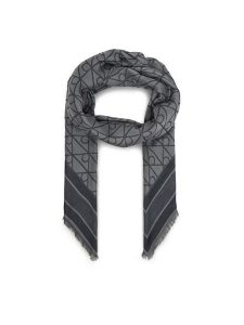 Calvin Klein Chusta Emblem Aop Jacquard Square Scarf LV04F8080G Czarny. Czarne apaszki i chusty Calvin Klein, bez wzorów. Za 289,99 zł.