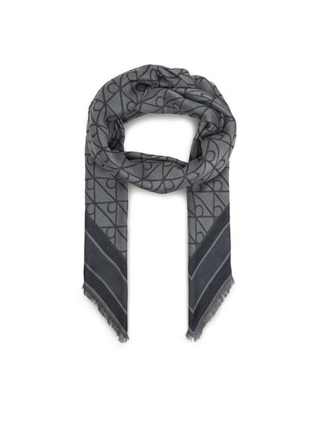 Calvin Klein Chusta Emblem Aop Jacquard Square Scarf LV04F8080G Czarny. Czarne apaszki i chusty Calvin Klein, bez wzorów. Za 289,99 zł.