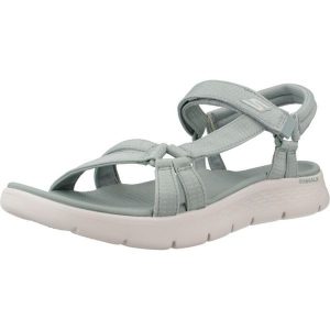 Sandały Skechers Model Go Walk Flex Sandal Kolor Niebieski. Niebieskie sandały Skechers, bez wzorów, z tkaniny, bez obcasa, bez zapięcia. Za 229,99 zł.