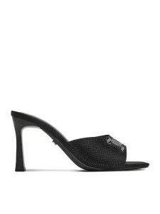 Juicy Couture Klapki CEO-259-29-06 Czarny. Czarne klapki Juicy Couture, bez wzorów, z materiału, bez obcasa. Za 249,99 zł.