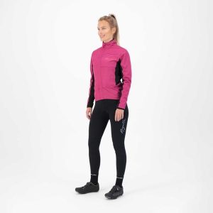 Softshelowa kurtka rowerowa damska Rogelli BARRIER. Czarne kurtki Rogelli, l, bez wzorów, z softshellu, bez kaptura. Za 427,00 zł.