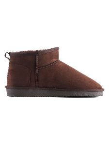 ISLAND BOOT Botki zimowe "Miley" w kolorze brązowym rozmiar: 38. Brązowe botki Island Boot, na zimę, bez wzorów, z materiału, bez obcasa, bez zapięcia. Za 140,53 zł.