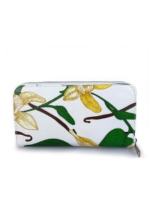 Mila Blu Skórzany portfel "Rovere" w kolorze biało-zielonym - 20 x 11 x 2 cm rozmiar: onesize. Białe portfele Mila Blu, bez wzorów, z materiału. Za 130,99 zł.