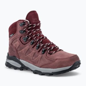Buty trekkingowe damskie Jack Wolfskin Refugio Prime Texapore Mid. Czerwone buty trekkingowe Jack Wolfskin, bez zapięcia. Za 559,99 zł.