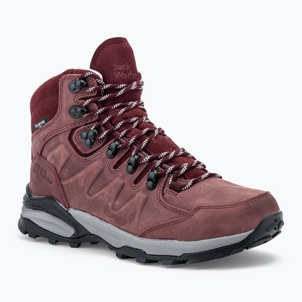 Buty trekkingowe damskie Jack Wolfskin Refugio Prime Texapore Mid. Czerwone buty trekkingowe Jack Wolfskin, bez zapięcia. Za 559,99 zł.