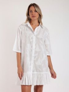 Admas Sukienka w kolorze białym rozmiar: XL. Białe sukienki Admas, na co dzień, xl, bez wzorów, z bawełny, bez kołnierzyka, bez ramiączek, mini, proste. Za 86,99 zł.