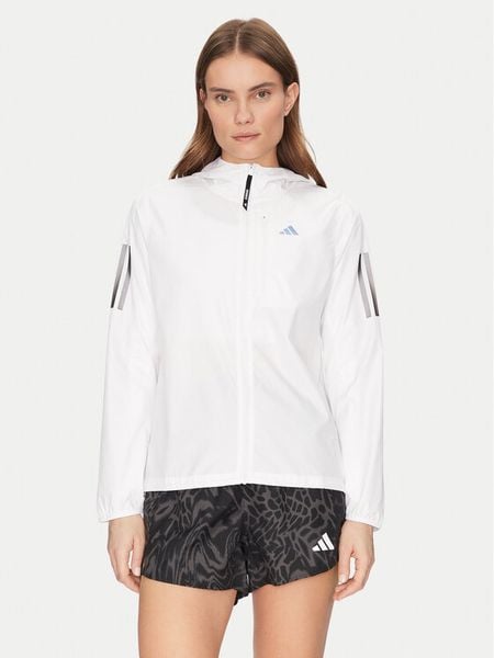 Adidas Kurtka do biegania Own The Run IK7445 Biały Regular Fit. Białe kurtki sportowe ADIDAS, l, bez wzorów, z syntetyku, bez kaptura, do biegania. Za 239,99 zł.
