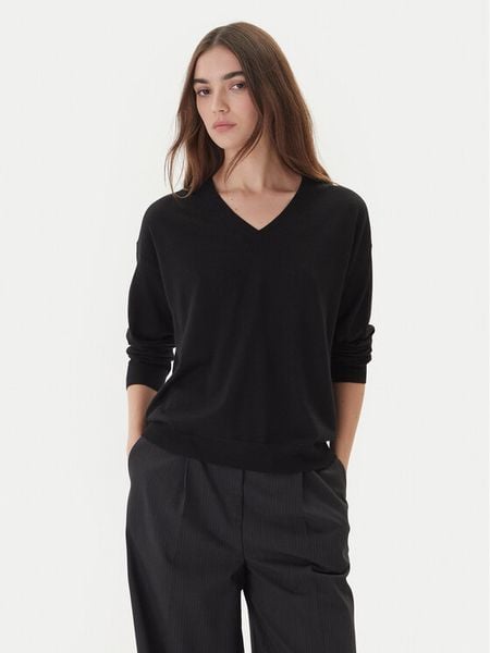 Weekend Max Mara Sweter Fiocchi 2525366042 Czarny Regular Fit. Czarne swetry klasyczne Weekend Max Mara, xs, z wełny, bez kołnierzyka. Za 579,99 zł.