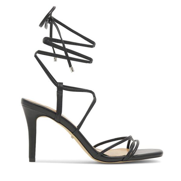 Sandały DeeZee. Czarne sandały DeeZee, bez wzorów, bez obcasa, na szpilce, bez zapięcia. Za 119,99 zł.