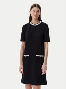 KARL LAGERFELD Sukienka codzienna A1W13041 Czarny Regular Fit. Czarne kombinezony KARL LAGERFELD, s, bez wzorów, z syntetyku, bez kołnierzyka, bez ramiączek. Za 449,99 zł.