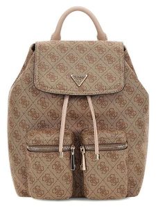 Guess Plecak w kolorze jasnobrązowym - 21 x 30 x 12 cm rozmiar: onesize. Brązowe plecaki Guess. Za 404,99 zł.