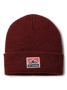 Columbia Czapka beanie "Whirlibird" w kolorze bordowym rozmiar: onesize. Czerwone czapki Columbia, bez wzorów, ze splotem. Za 57,06 zł.