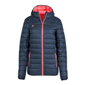 Kobieta turystyka kurtka puchowa izas Sindu. Brązowe kurtki Izas, m, bez wzorów, z nylonu, bez kaptura. W wyprzedaży za 356,48 zł.