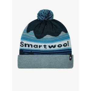 Czapka zimowa Smartwool Knit Winter Pattern POM Beanie - twilight blue heather. Zielone czapki Smartwool, bez wzorów, sportowe. Za 130,99 zł.