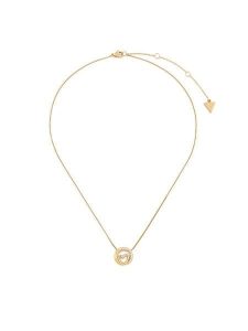 Guess Naszyjnik JUBN05 526JW Złoty. Żółte naszyjniki Guess, metalowe. Za 239,99 zł.