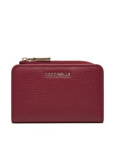 Coccinelle Portfel MW5 Metallic Soft E2 MW5 17 01 01 Bordowy. Czerwone portfele Coccinelle, bez wzorów, ze skóry. Za 399,99 zł.