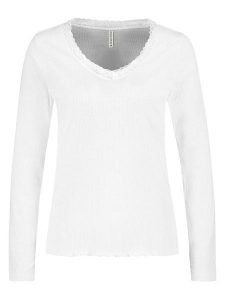 Eight2Nine Koszulka w kolorze białym rozmiar: S. Białe bluzki Eight2Nine, s, bez wzorów, z koronki, bez kołnierzyka, bez ramiączek. Za 43,99 zł.