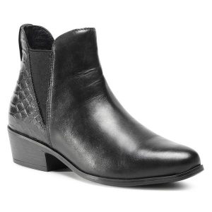 Sztyblety Lasocki. Czarne botki Lasocki, bez wzorów, bez obcasa, na płaskiej podeszwie, bez zapięcia. Za 102,99 zł.
