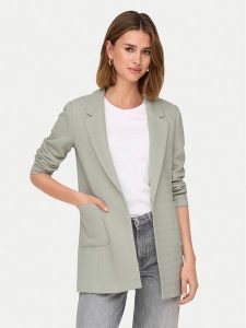 ONLY Marynarka Baker 15218396 Zielony Regular Fit. Zielone marynarki i żakiety ONLY, m, bez wzorów, z bawełny. Za 259,99 zł.