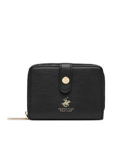 Beverly Hills Polo Club Portfel CEO-BHPC-W1-004-SS26 Czarny. Czarne portfele Beverly Hills Polo Club, bez wzorów, z materiału. Za 79,99 zł.