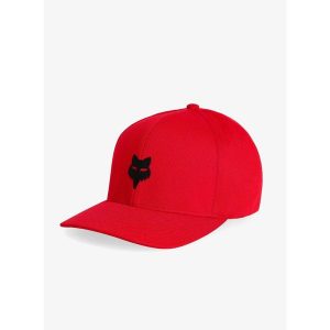 Czapka z daszkiem Fox Head Tech Flexfit Hat. Czerwone czapki FOX, bez wzorów, sportowe. Za 134,99 zł.