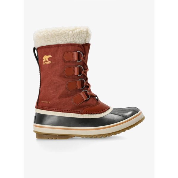 Buty zimowe damskie Sorel Winter Carnival WP. Czerwone buty trekkingowe Sorel, bez zapięcia. Za 471,99 zł.